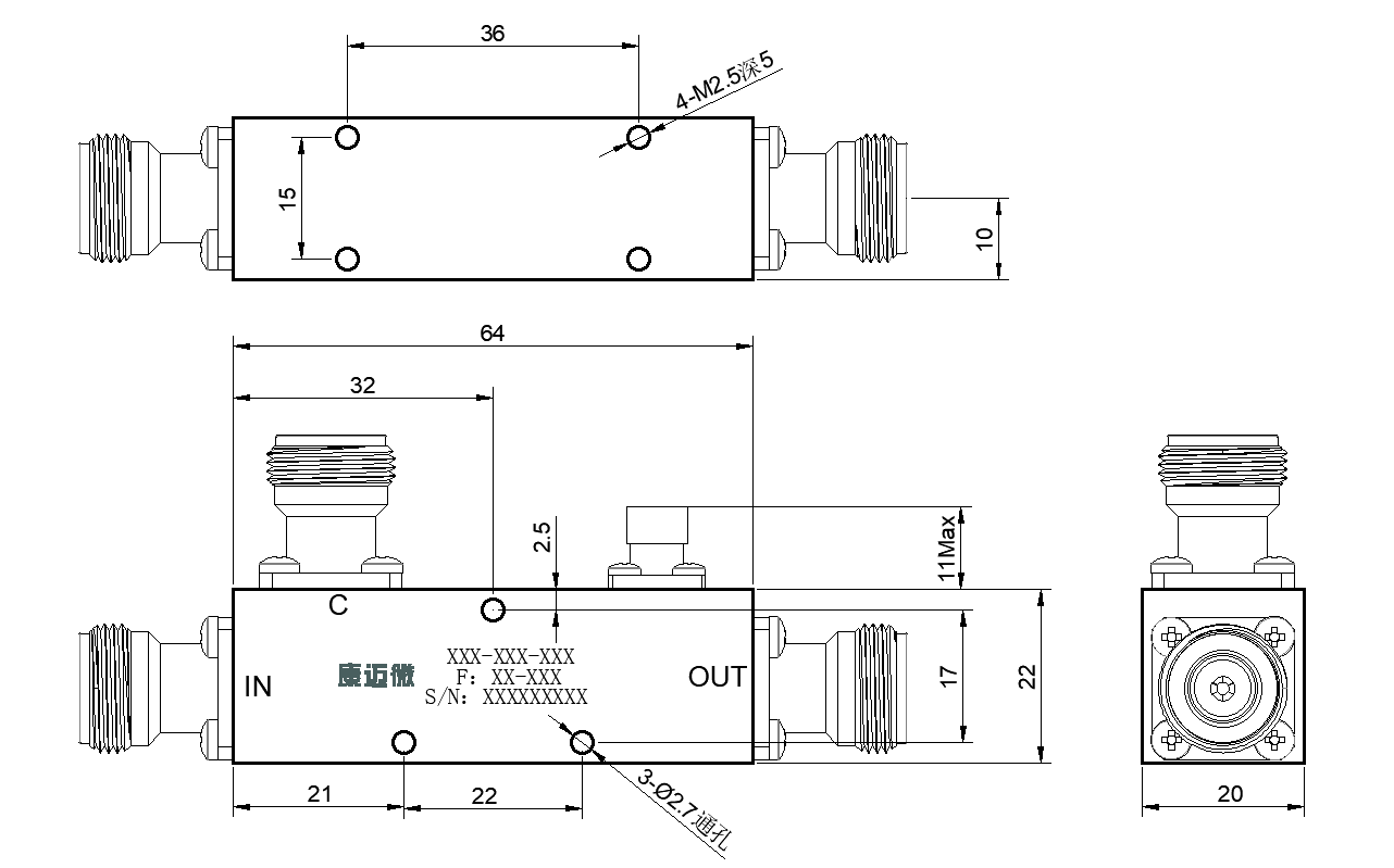 ZDC25-10MC1-4G-158 Coupler