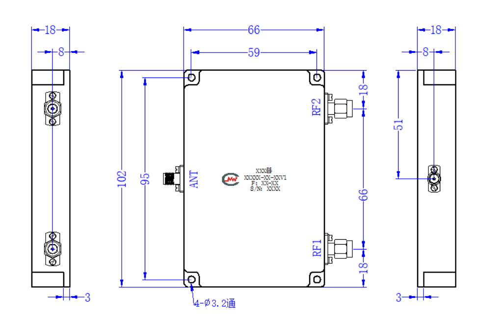 ZCB13-C6-7.35G-3908 Diplexer