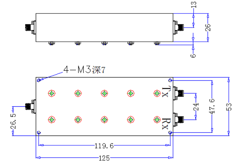 SHX-DUP-1920-2170M-60-SMA 双工器