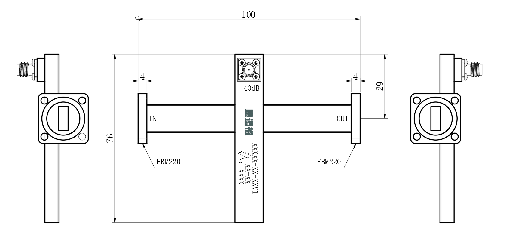 ZDC8-40W17.6-26.7G-2922 Coupler