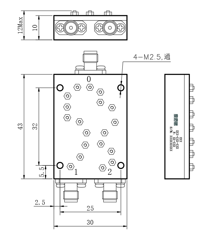 ZCB25-2C17-31G-511 Diplexer