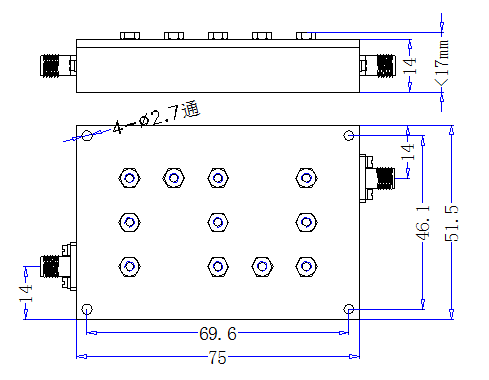 HBTE-BPF-4897.5-4902.5-S-20 Band pass filter