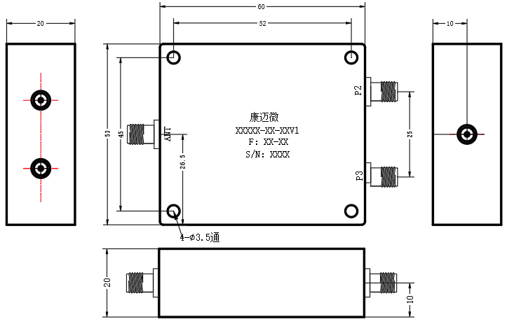 ZCB15-2L400-2100-2725 Diplexer