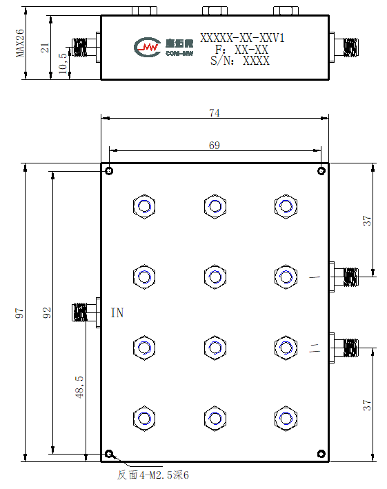 ZCB4-C2483-2690-1054 Diplexer