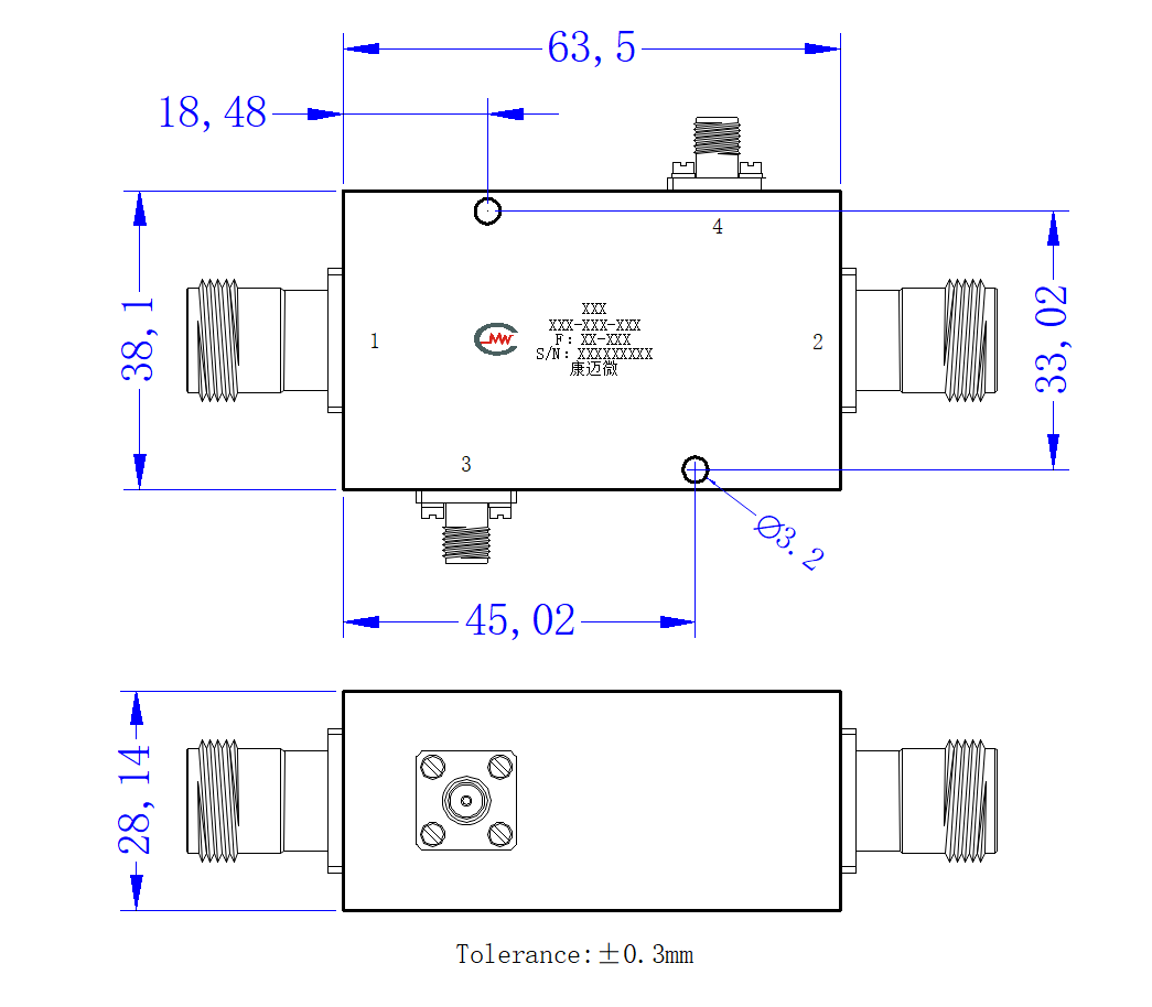 ZDC9-50L30-530-3487 Coupler