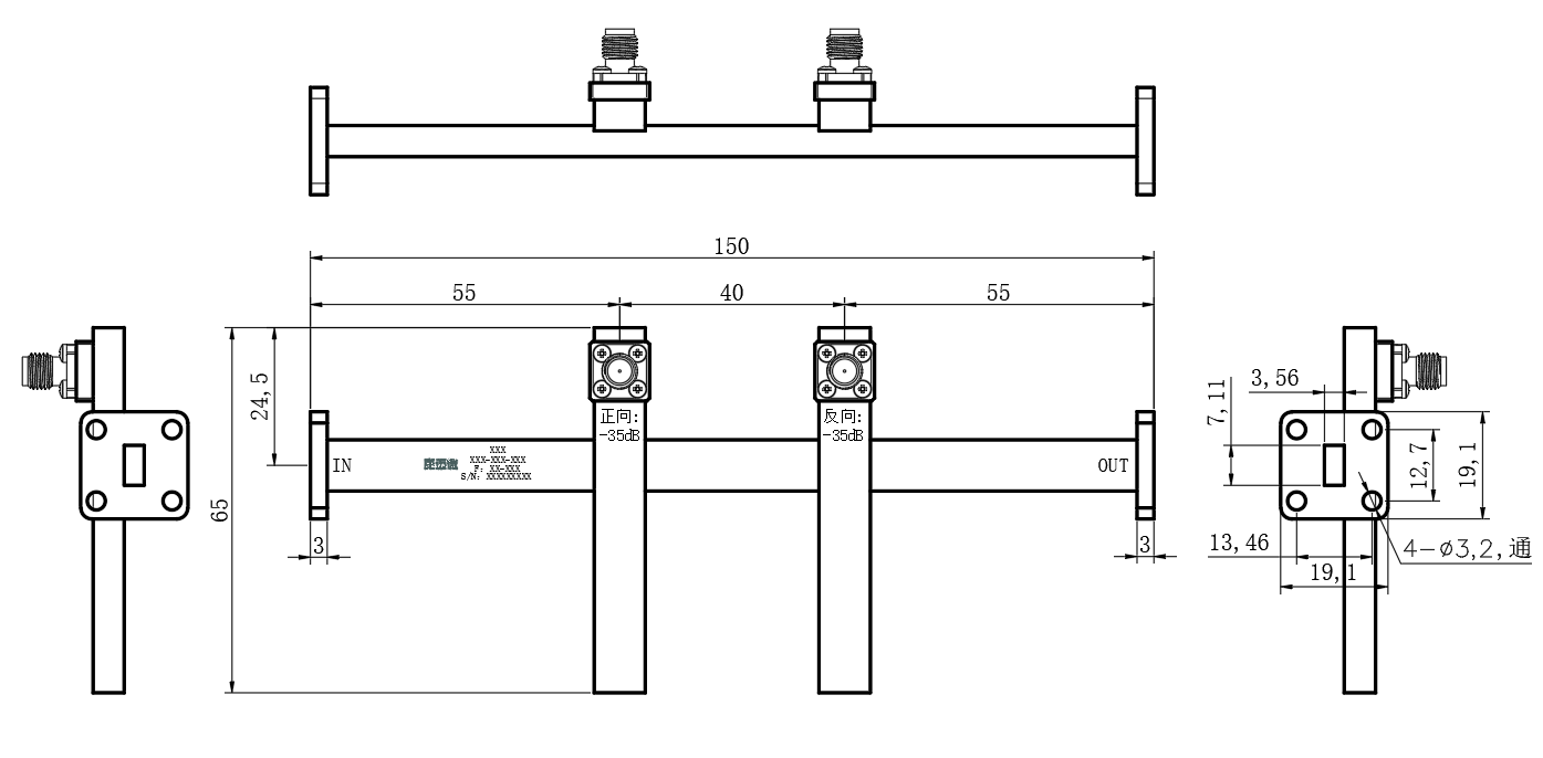 ZDC8-35W26.3-40G-3222 Coupler