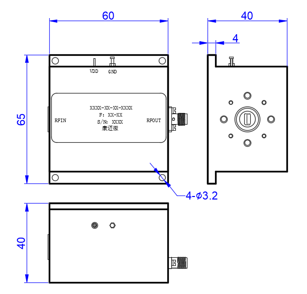 DLNA8-30-42.5G-3784 LNA