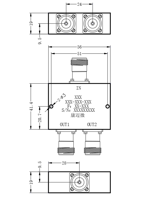 ZPD20-2C3.5-6.5G-022 Power divider