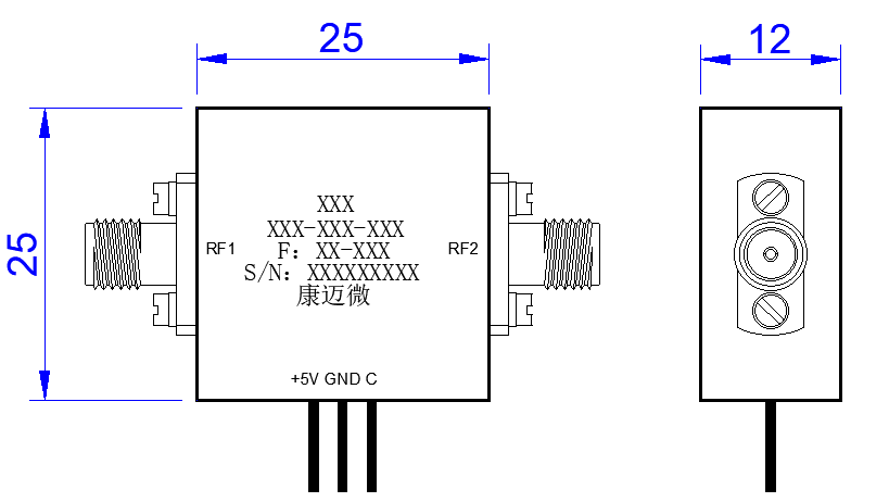 DPS8-5.65-5.95G-2642 Phase shifter