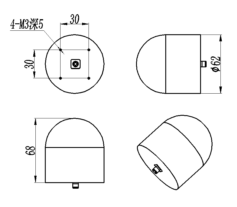 ZLX7-Y2-18G-2206 Planar spiral antenna
