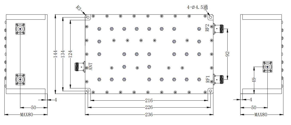 ZCB13-C344-396-2118 Diplexer