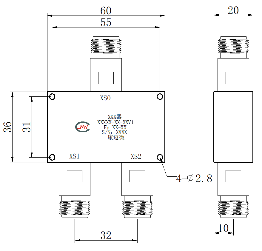 ZPD-2L30-1350-518 Power divider