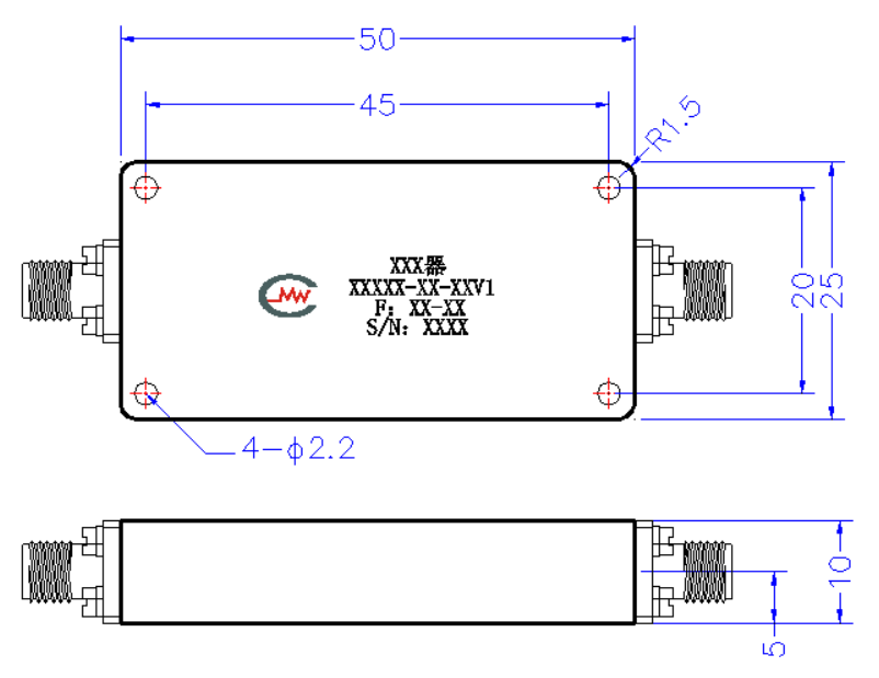 ZLPF1-M0-2.6G-383 滤波器