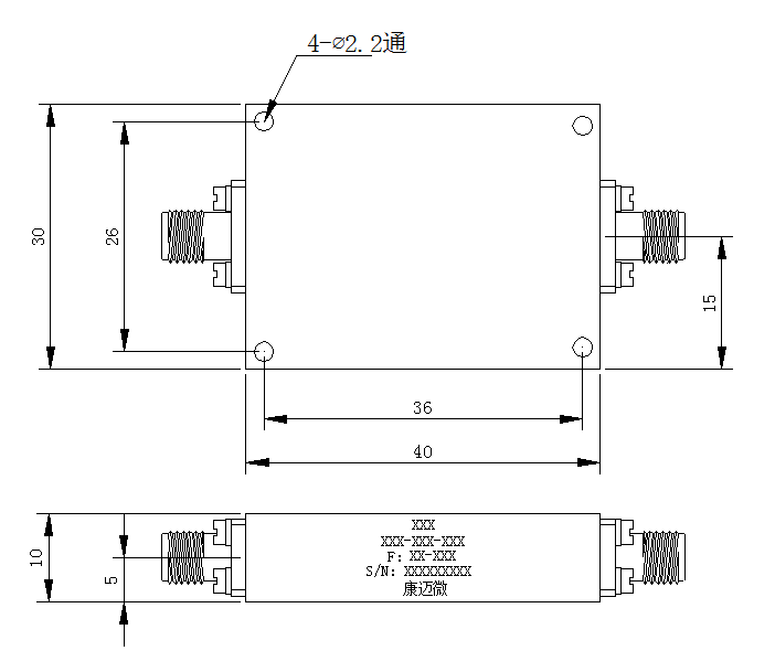 HBTE-HPF-2-12.75-N-10 Highpass filter