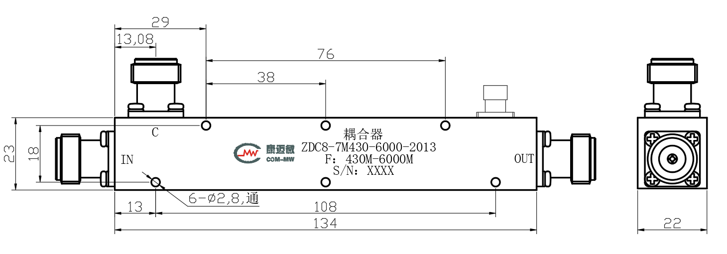 ZDC8-7M430-6000-2013 Coupler