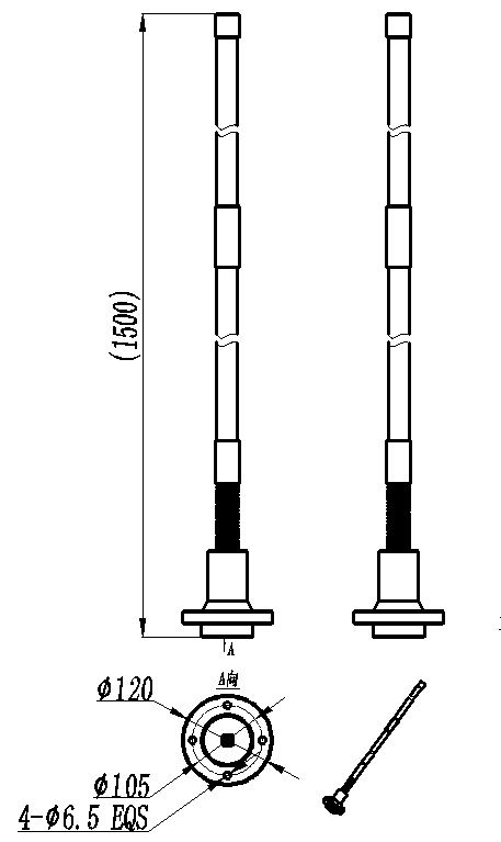 ZQX7-30-110-2573 Broadband omni antenna