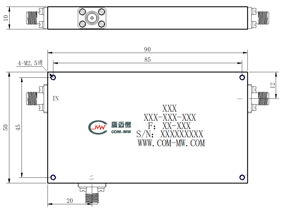 ZCB8-2MC1700-10000-3261 Diplexer