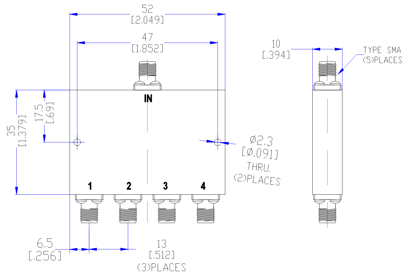 ZPD9-4M4-12G-3378 Power divider