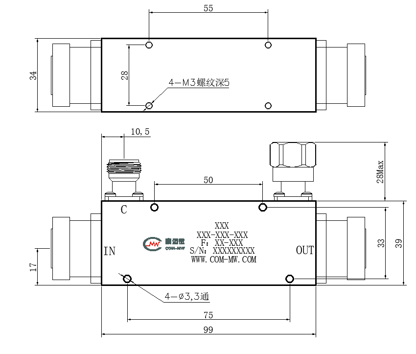 ZDC25-20M0.8-4G-559 Coupler