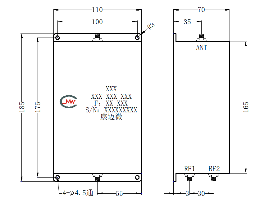 ZTZCB13-C300-380-742 Diplexer