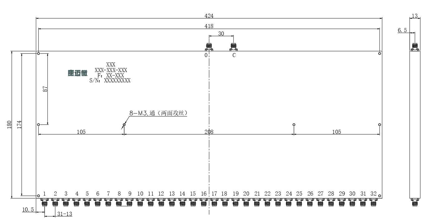 ZPD25-32M10-6000-3684 Power divider