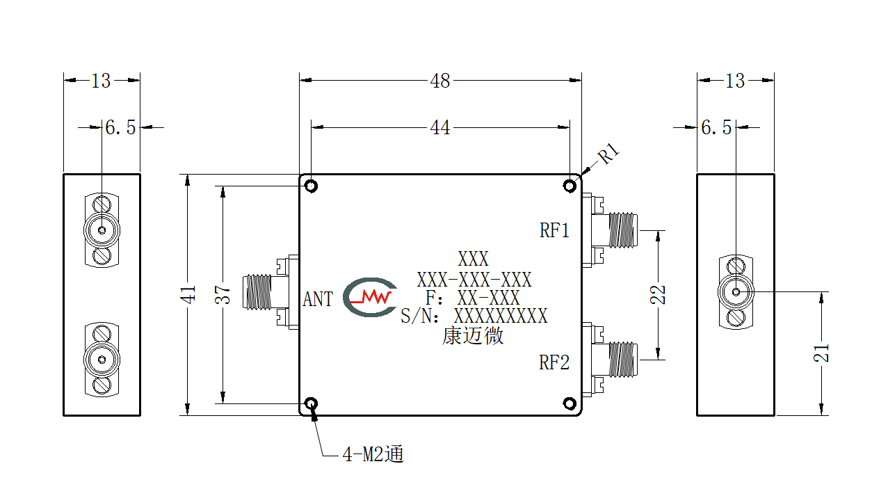 ZCB14-C2400-5850-139 Diplexer