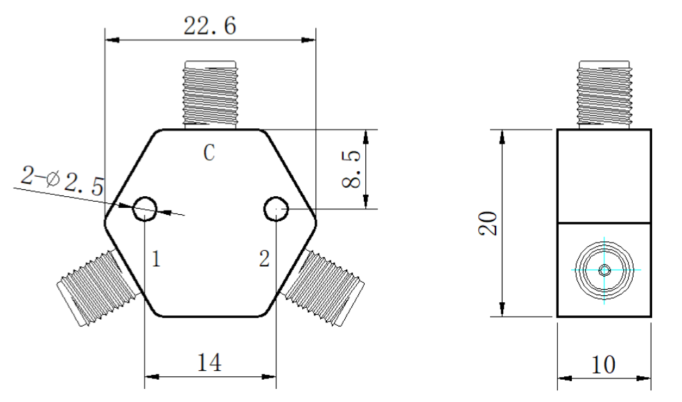 ZPD25-2M0-1G-544 Power divider