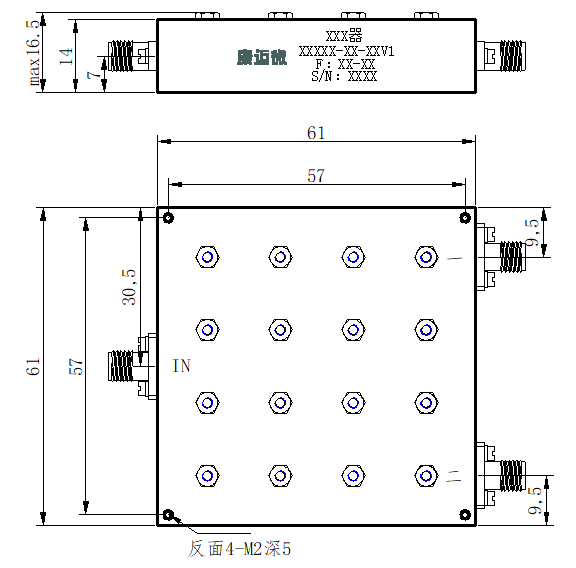ZCB4-C4.4-5.1G-1065 Diplexer