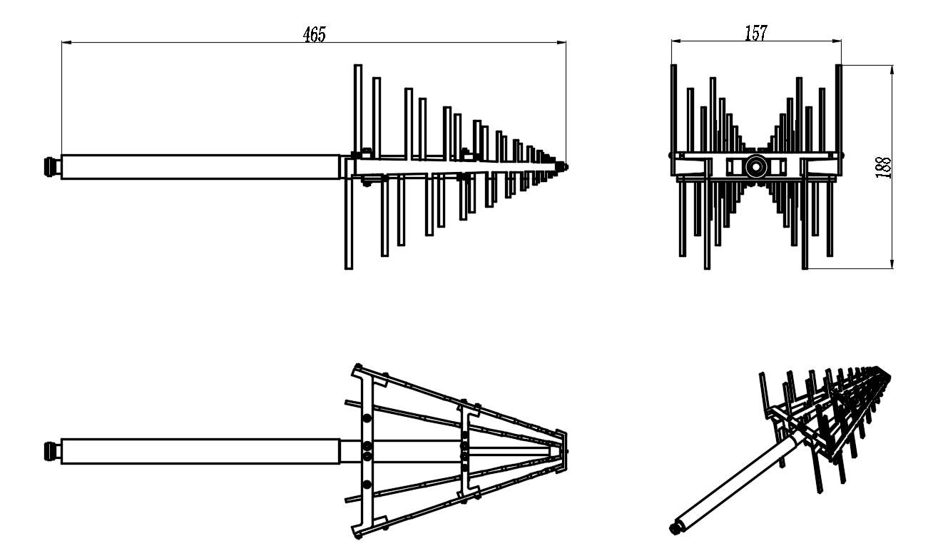 ZDS7-1-3G-705 LP Antenna