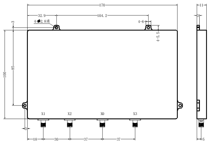 ZPD3-3M100-1500-1800 Power divider