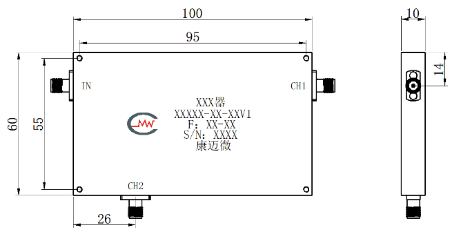 ZCB4-M0.001-10G-622 Diplexer