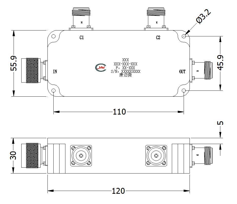 ZDC9-40L0.1-400-1958 Coupler