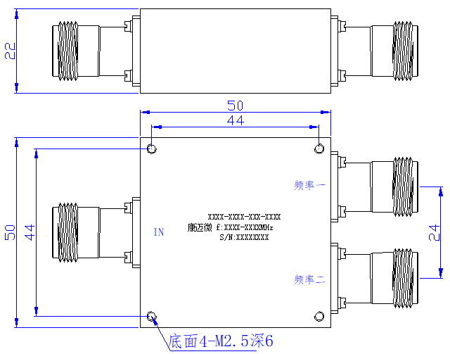 ZCB5-L400-1000-3650 Diplexer