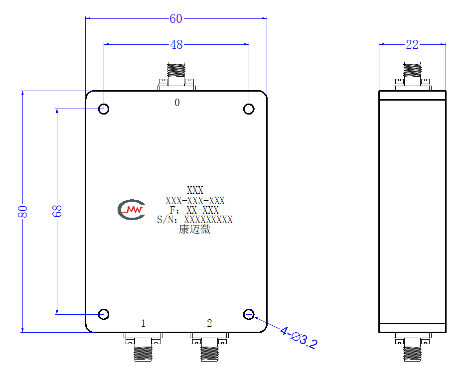 ZPD9-2L20-1000-2413 Power divider