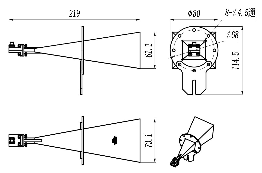 ZLB7-32-40G-663 Horn Antenna