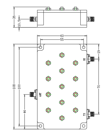 ZCB16-2C2000-2300-399 Diplexer
