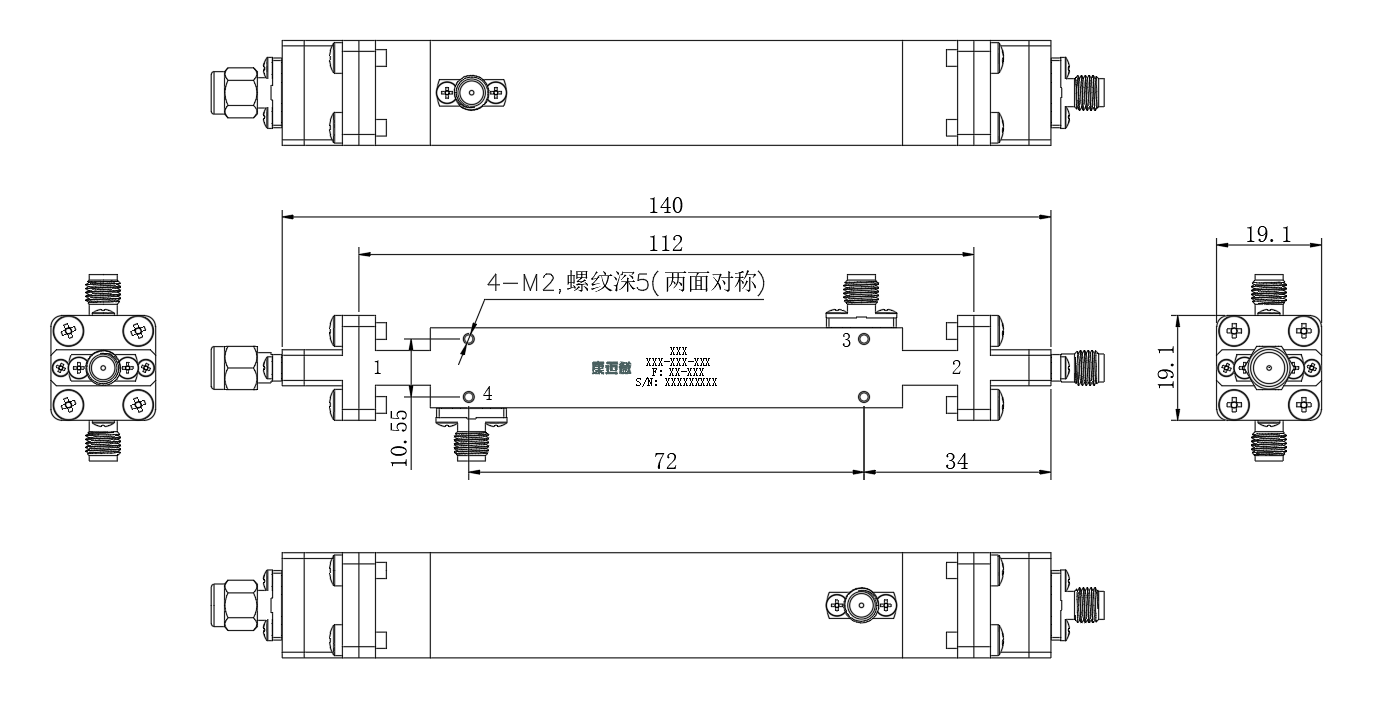 ZDC25-15W26.5-40G-3604 Coupler